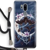 Vleermuizen Maan: LG G7 Thinq Transparant Hoesje met koord