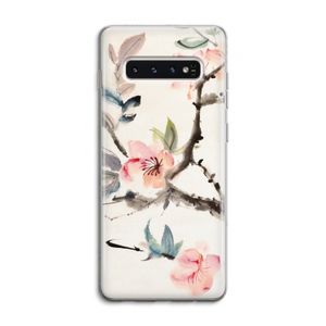 Japanse bloemen: Samsung Galaxy S10 4G Transparant Hoesje