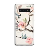 Japanse bloemen: Samsung Galaxy S10 4G Transparant Hoesje