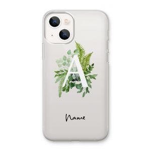 Green Brush: iPhone 13 mini Transparant Hoesje