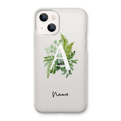 Green Brush: iPhone 13 mini Transparant Hoesje