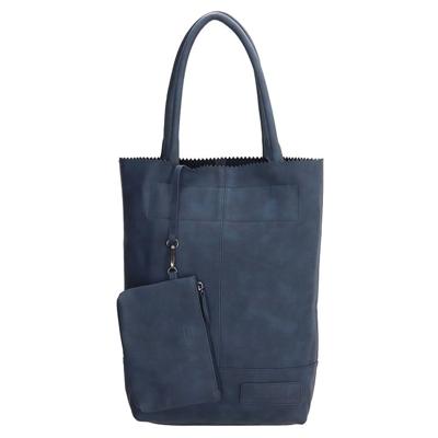 Zebra Trends - Natural Bag Shopper - Kartel Jeans Blue