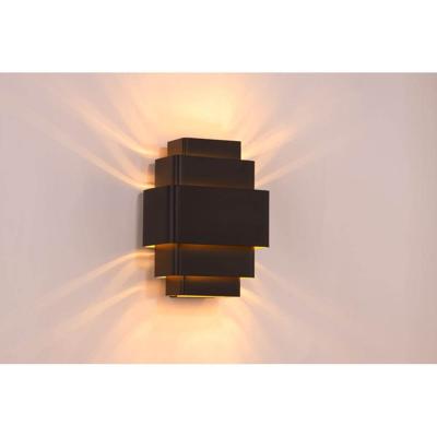 Artdelight Design wandlampLayers zwart met gouden binnenkant - WL LAYERS ZW-GO