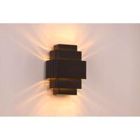Artdelight Design wandlampLayers zwart met gouden binnenkant - WL LAYERS ZW-GO