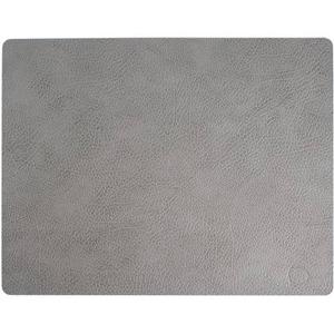 LIND DNA Placemat Hippo - Leer - Anthracite Grey - 45 x 35 cm