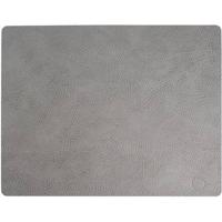 LIND DNA Placemat Hippo - Leer - Anthracite Grey - 45 x 35 cm