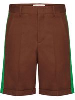 Valentino Garavani short à bords rayés - Marron Valentino Garavani short à bords rayés - Marron