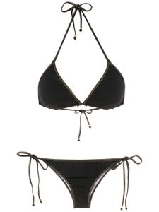 Amir Slama bikini à détails métallisés - Noir