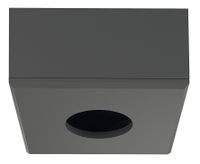 LED afdekring antraciet vierkant voor LED opbouwspot 2090 of 3090