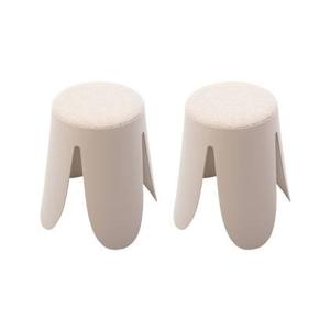 sweeek - Set van 2 stapelkrukken, Ø30 | 44 x H46cm