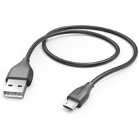 Hama 00201586 USB-kabel 1,5 m USB 2.0 Micro-USB A USB A Zwart - thumbnail