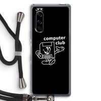 Floppyhead: Sony Xperia 5 Transparant Hoesje met koord
