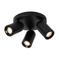 Lucide PUNCH - Plafondspot - Ø 21 cm - 3xGU10 - Zw