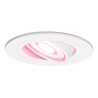 Pittsburg Smart inbouwspot - 5,5 Watt 345 Lumen - Wifi + Bluetooth - RGBWW - GU10 - Google Home, Amazon Alexa en Siri - IP20 voor binnen - Wit - Kantelbaar