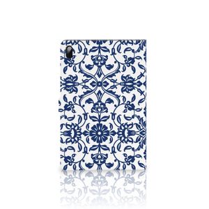 Samsung Galaxy Tab S7 FE | S7+ | S8+ Tablet Cover Flower Blue