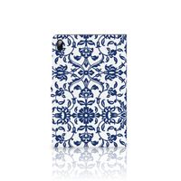 Samsung Galaxy Tab S7 FE | S7+ | S8+ Tablet Cover Flower Blue - thumbnail