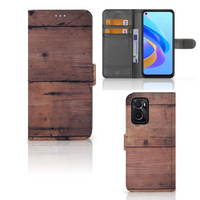 OPPO A76 | A96 Book Style Case Old Wood
