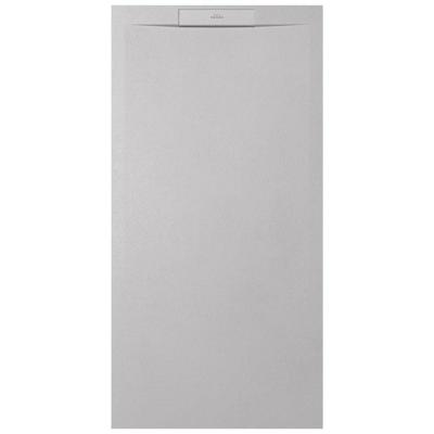Zenon Essenza West Douchebak - 160x70cm - antislip - antibacterieel - mineraalmarmer - rechthoek - Ego wit SW1182593 / SW1212353