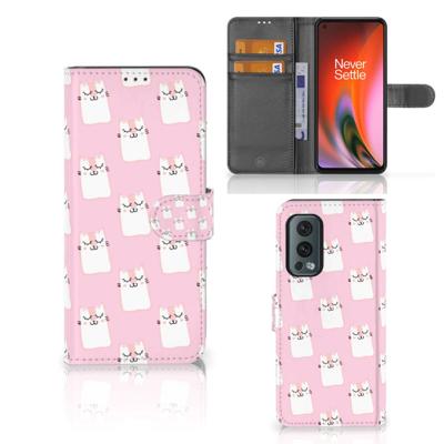 OnePlus Nord 2 5G | Telefoonhoesje | Met pasjeshouder | Sleeping Cats