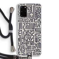 Moroccan Print: Samsung Galaxy S20 Plus Transparant Hoesje met koord