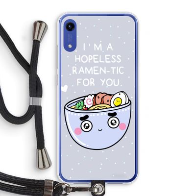 I'm A Hopeless Ramen-Tic For You: Honor Play 8A Transparant Hoesje met koord