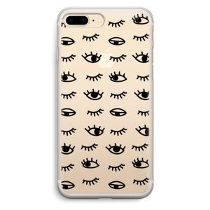 Eye pattern #2: iPhone 7 Plus Transparant Hoesje
