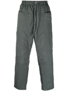 Y-3 pantalon matelassé à lien de resserrage - Vert