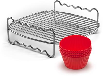 Philips HD9904/01 Philips Compact Party-kit: Grillrooster + 7 muffin-cups