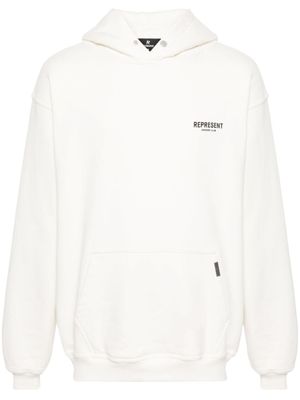 Represent hoodie en coton à imprimé Owners' Club - Blanc