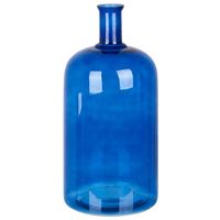 Beliani KORMA - Bloemenvaas-Blauw-Glas
