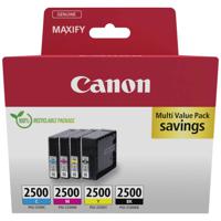 Canon Inktcartridge PGI-2500 BK/C/M/Y Multipack Origineel Combipack Zwart, Cyaan, Magenta, Geel 9290B006 - thumbnail