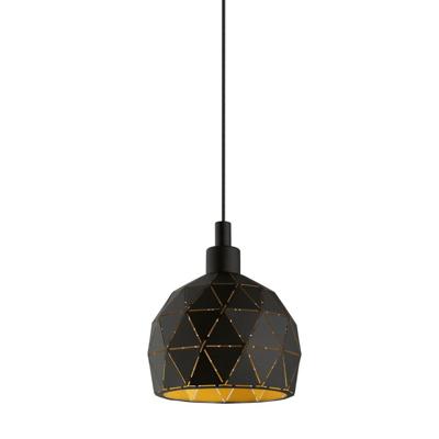 Eglo Design hanglampRoccaforte Ø 17cm zwart met goud - 33345