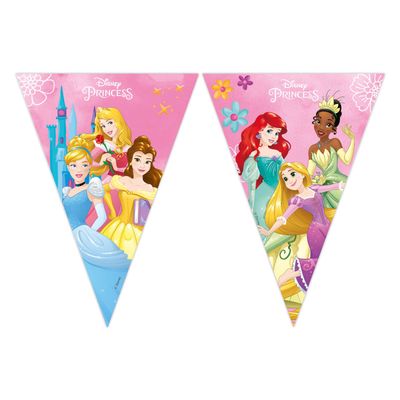 Globos Papieren vlaggenlijn fsc disney prinses live your story, 3mtr.