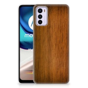 Motorola Moto G42 Bumper Hoesje Donker Hout