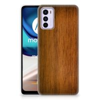 Motorola Moto G42 Bumper Hoesje Donker Hout