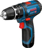 Bosch GSB 10,8-2-LI Professional Zonder sleutel Zwart, Blauw, Rood