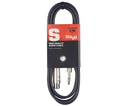Stagg SAC3PSXF DL Verloopkabel Jack Naar XLR F
