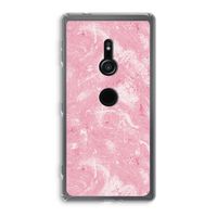 Abstract Painting Pink: Sony Xperia XZ2 Transparant Hoesje