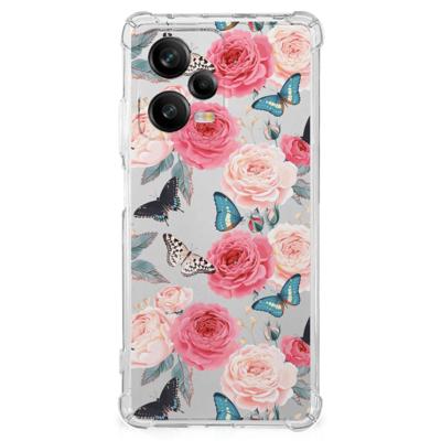 Xiaomi Redmi Note 12 Pro Plus Case Butterfly Roses Xiaomi Redmi Note 12 Pro Plus Case Butterfly Roses