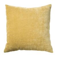Kussen chenille - geel - 45x45 cm