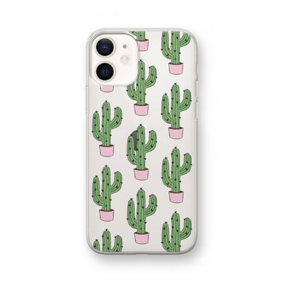 Cactus Lover: iPhone 12 mini Transparant Hoesje