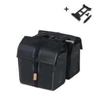 Basil Tas urban dry mik 2.0 dubbel matzwart | 50l