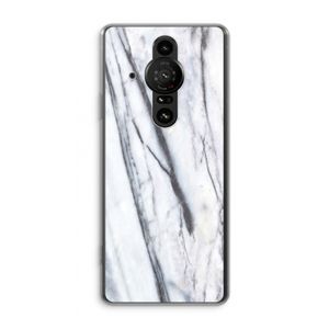 Gestreepte marmer: Sony Xperia Pro-I Transparant Hoesje