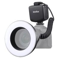 Godox Ring72 macro ringlamp voor foto en video met 8W LED en 8 adapterringen