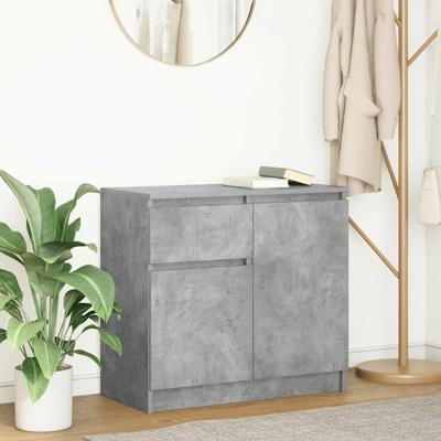 Dressoir met lade 71x35x65 cm spaanplaat betongrijs