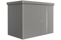 Biohort Metalen tuinhuis Neo - Enkele deur - Kwartsgrijs - 1C (292x180 cm)- Plat dak- Metaal- Biohort