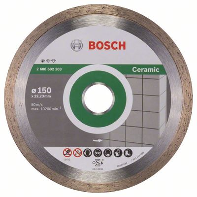 Bosch Accessoires Diamantdoorslijpschijf Standard for Ceramic 150 x 22,23 x 1,6 x 7 mm 1st - 2608602203