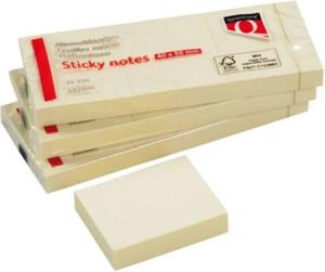 3x Quantore memoblokje 38 x 51 mm geel (100 vel)