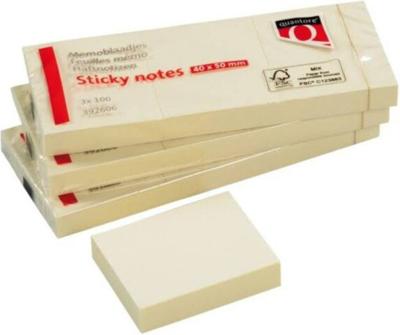 3x Quantore memoblokje 38 x 51 mm geel (100 vel)