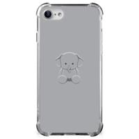 iPhone SE 2022/2020 | iPhone 8/7 Stevig | Bumper Hoesje | Grijs Baby Olifant